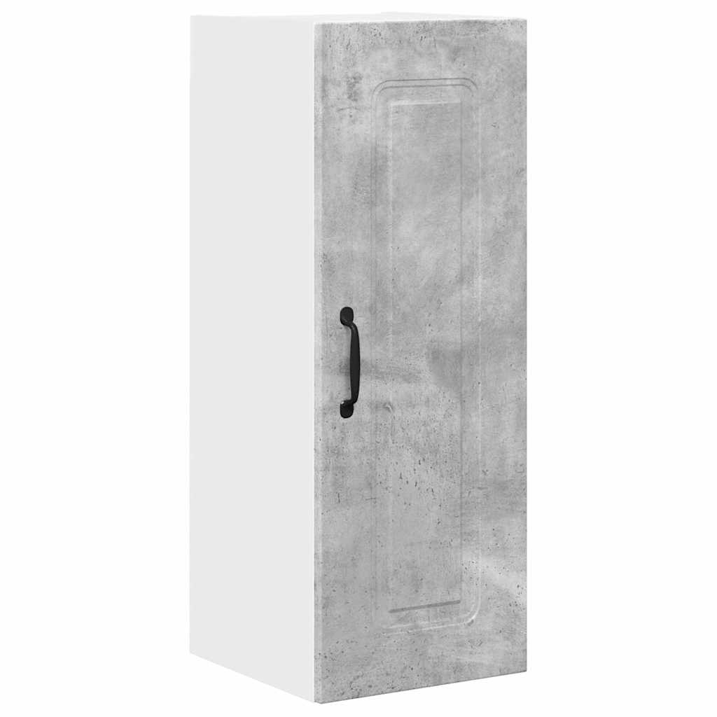 Kitchen Wall Cabinet with Shelf Concrete Grey 30 x 31 x 80 cm